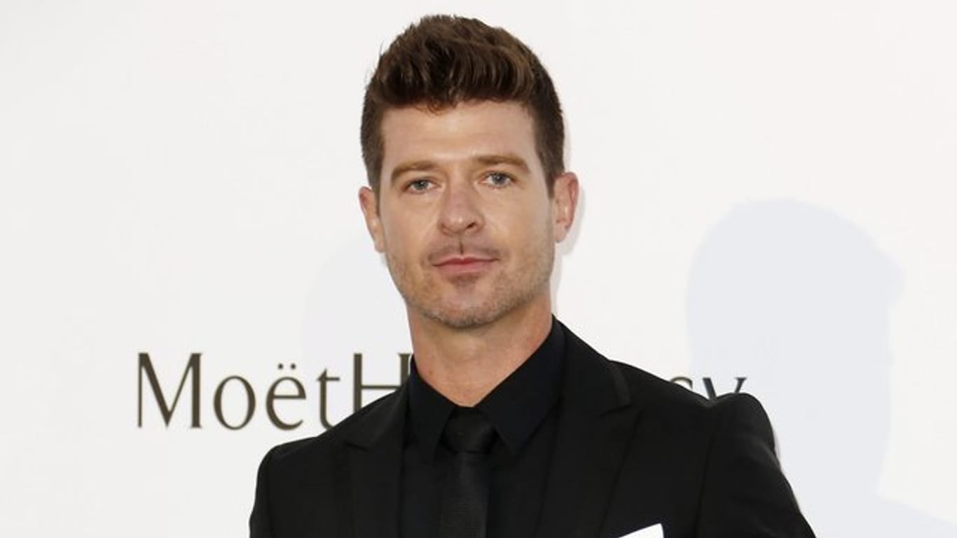 Sänger Robin Thicke 2015 in Antibes.