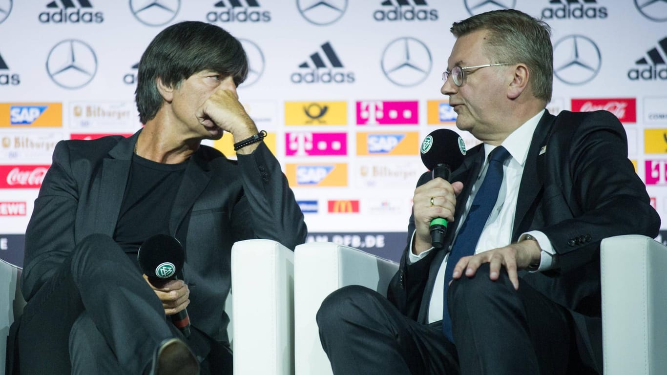 Wollen sich nicht im Sportstudio äußern: Bundestrainer Joachim Löw sowie DFB-Präsident Reinhard Grindel.