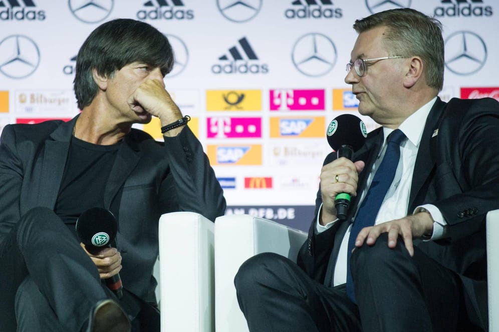 Wollen sich nicht im Sportstudio äußern: Bundestrainer Joachim Löw sowie DFB-Präsident Reinhard Grindel.