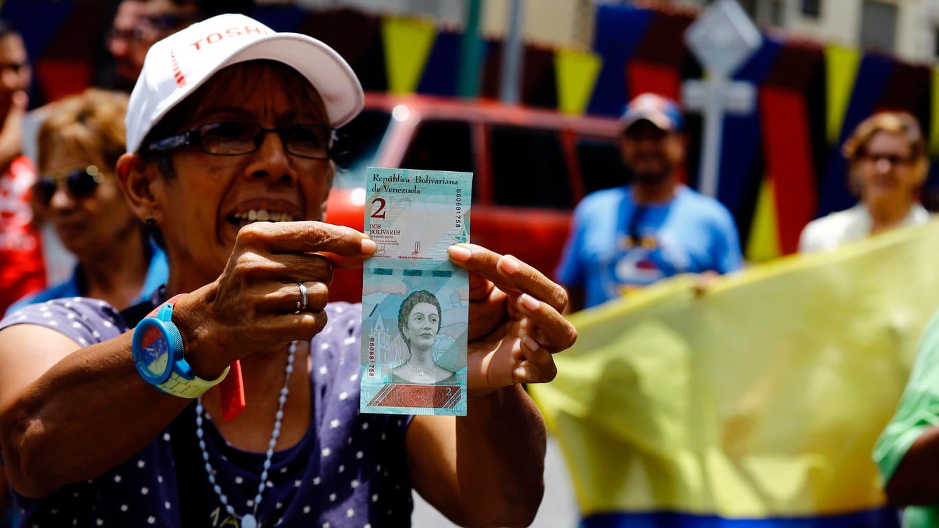 Wirtschaftskrise in Venezuela - Demonstration