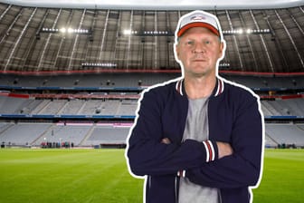 t-online.de-Kolumnist Stefan Effenberg. Im Hintergrund: Die Allianz Arena in München. Der FC Bayern ist einer der Schwerpunkte des Ex-Nationalspielers. 2001 führte er den Verein als Kapitän zum Sieg in der Champions League.