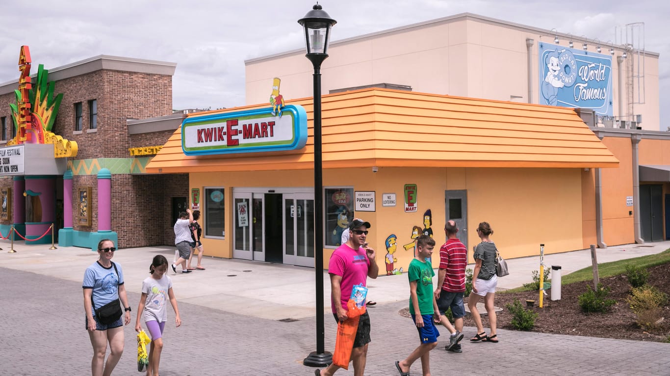 Der "Kwik-E-Mart" aus der Serie "Die Simpsons": In Myrtle Beach können Fans der Serie stilecht einkaufen und bald auch ein Kino besuchen.