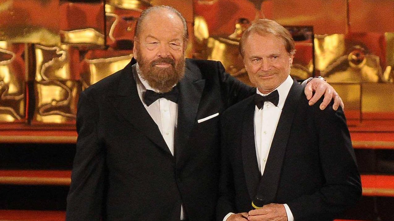 Freunde und Kollegen: Bud Spencer und Terence Hill standen für viele Filme gemeinsam vor der Kamera.