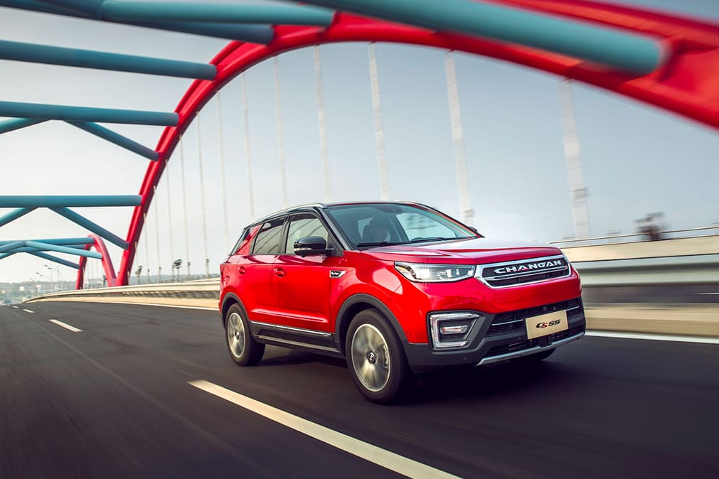 Unbekannte Erfolgstypen: In Europa hat man von vielen Autos wie dem Changan CS55 noch nie gehört – in China hingegen gehören sie zum Alltagsbild.