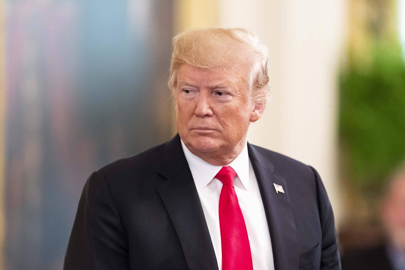 Donald Trump in Washington: Trotz allem Gegenwinds stellt sich der US-Präsident ein gutes Zeugnis aus.