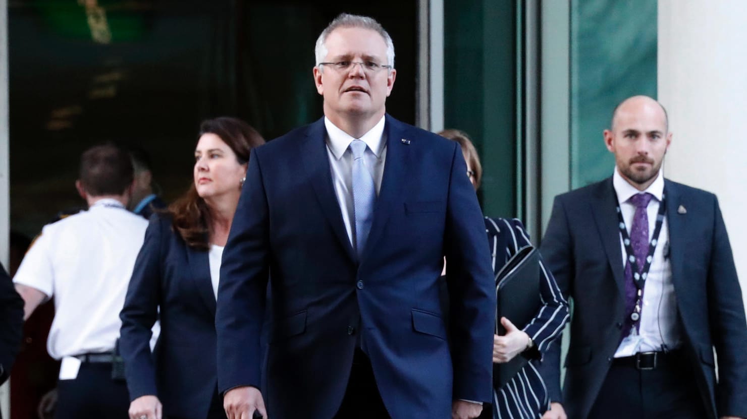 Scott Morrison (M.): Der bisherige Partei-Schatzmeister wird neuer Premierminister.