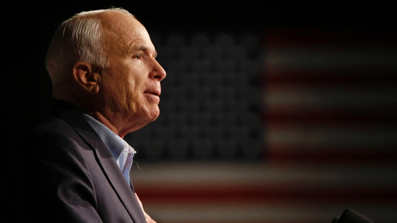 John McCain auf einer Wahlkampfveranstaltung im Jahr 2008: Der prominente republikanische US-Senator ist im Alter von 81 Jahren gestorben.