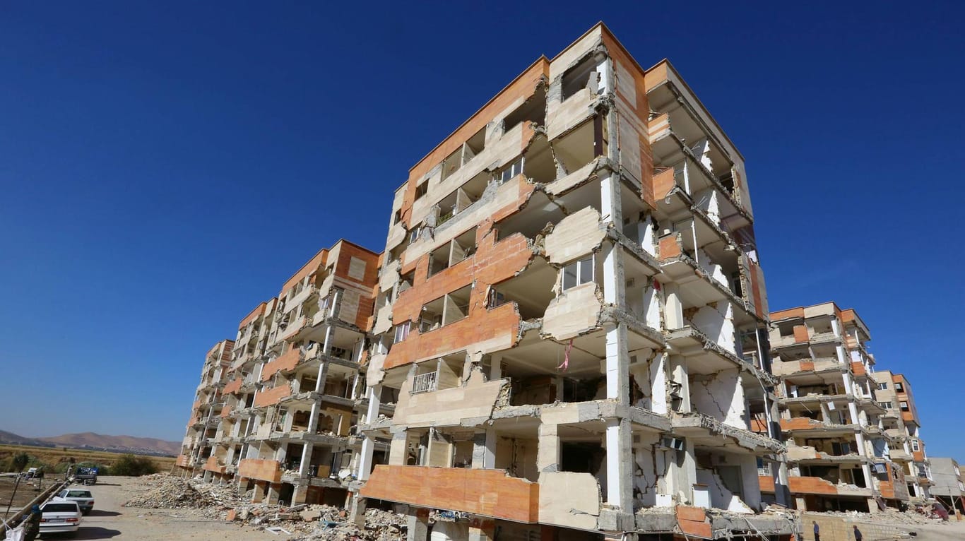 Zerstörter Häuser in Sarpol-e Zahab nach dem Beben im Dezember 2017: Iran wird wiederholt von Erdbeben heimgesucht.