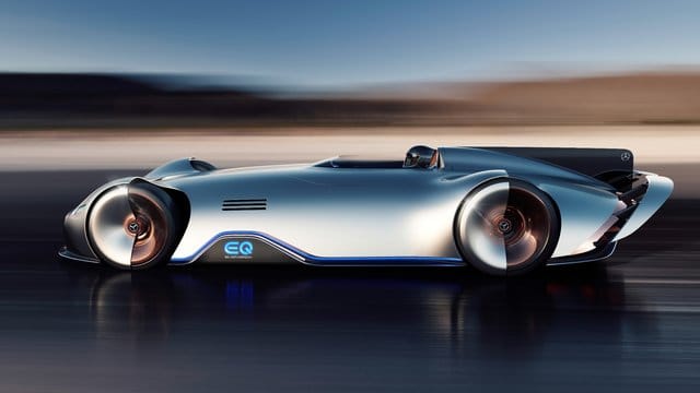 Der elektrische Mercedes EQ Silver Arrow mit 550 kW/750 PS.