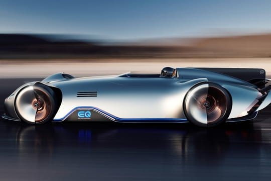 Der elektrische Mercedes EQ Silver Arrow mit 550 kW/750 PS.