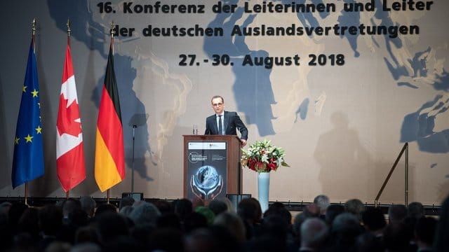 Heiko Maas spricht zur Eröffnung der Botschafterkonferenz im Auswärtigen Amt. Heiko Maas spricht zur Eröffnung der Botschafterkonferenz im Auswärtigen Amt.