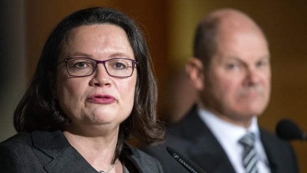 Andrea Nahles, Olaf Scholz