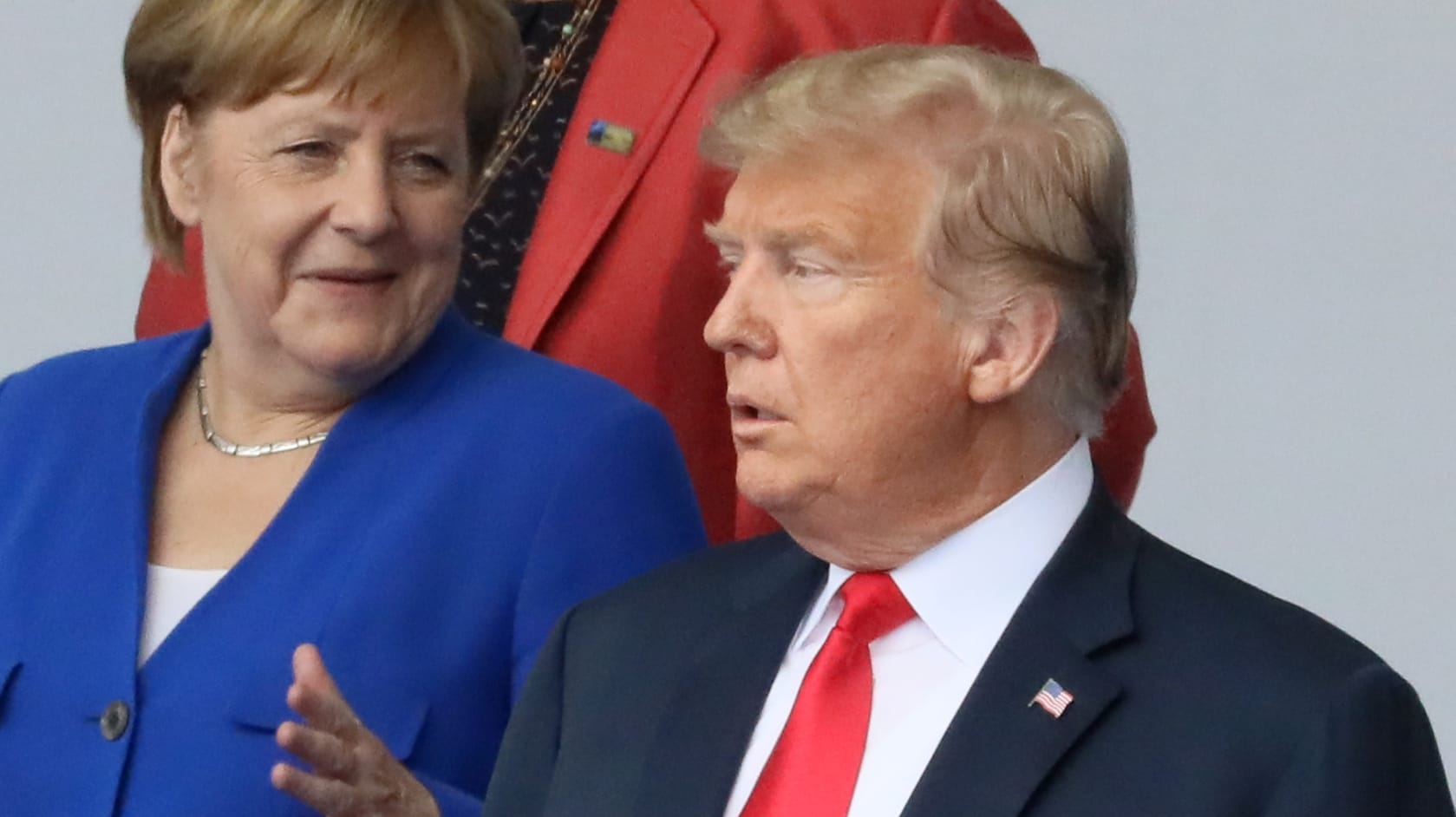 Belastete Beziehung: Angela Merkel und Donald Trump beim Nato-Gipfel im Juli in Brüssel.