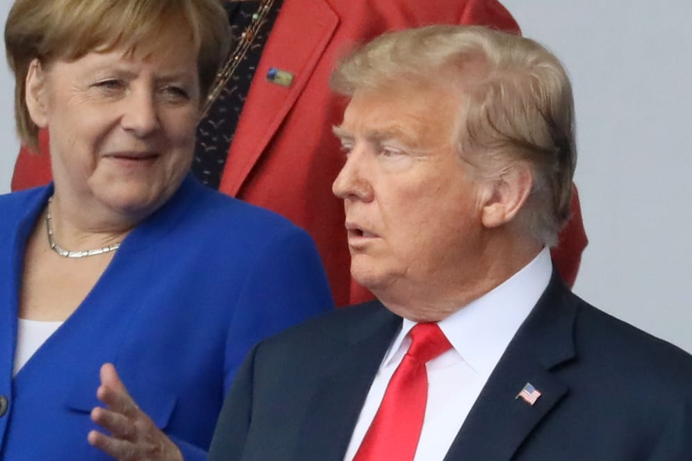 Belastete Beziehung: Angela Merkel und Donald Trump beim Nato-Gipfel im Juli in Brüssel.