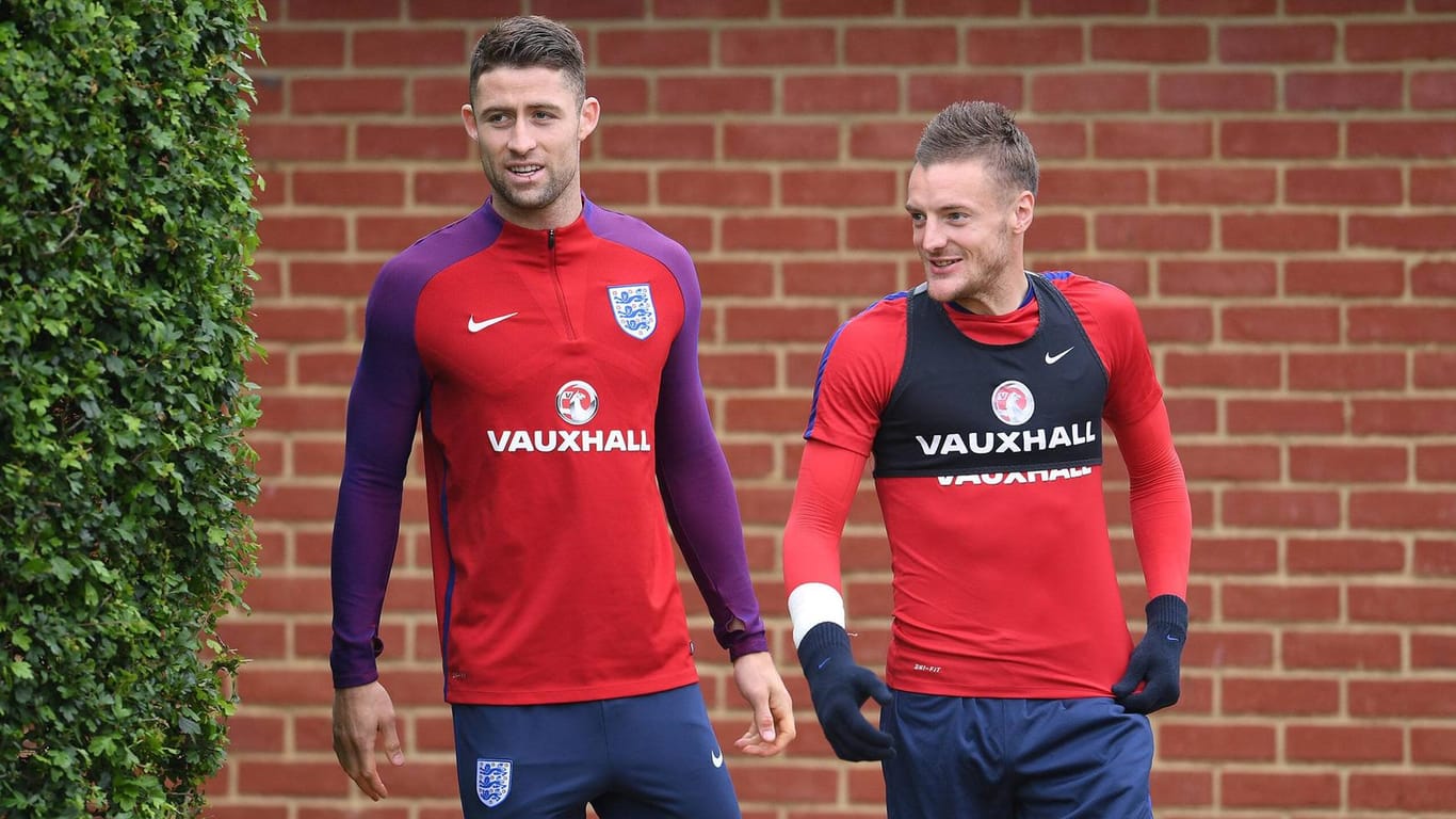 Spielen fortan nicht mehr für die "Three Lions": Gary Cahill (l.) und Jamie Vardy.