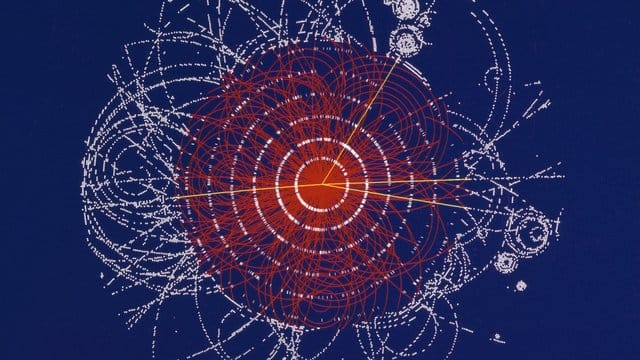 Das Higgs-Boson, das für die Masse anderer Elementarteilchen zuständig ist, war 2012 am Cern nachgewiesen worden. Das Higgs-Boson, das für die Masse anderer Elementarteilchen zuständig ist, war 2012 am Cern nachgewiesen worden.