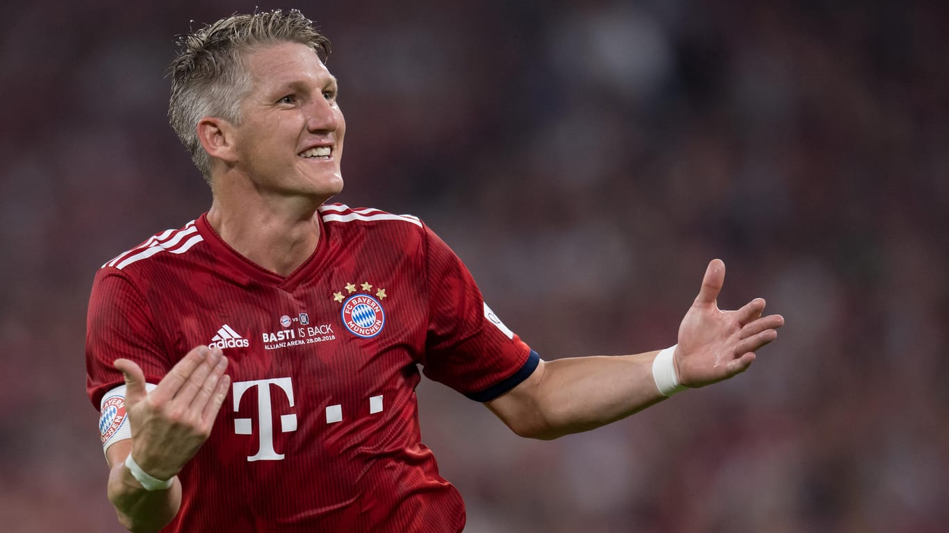Bastian Schweinsteiger: Bei seinem letzten Einsatz für den FC Bayern durfte er noch einmal treffen.