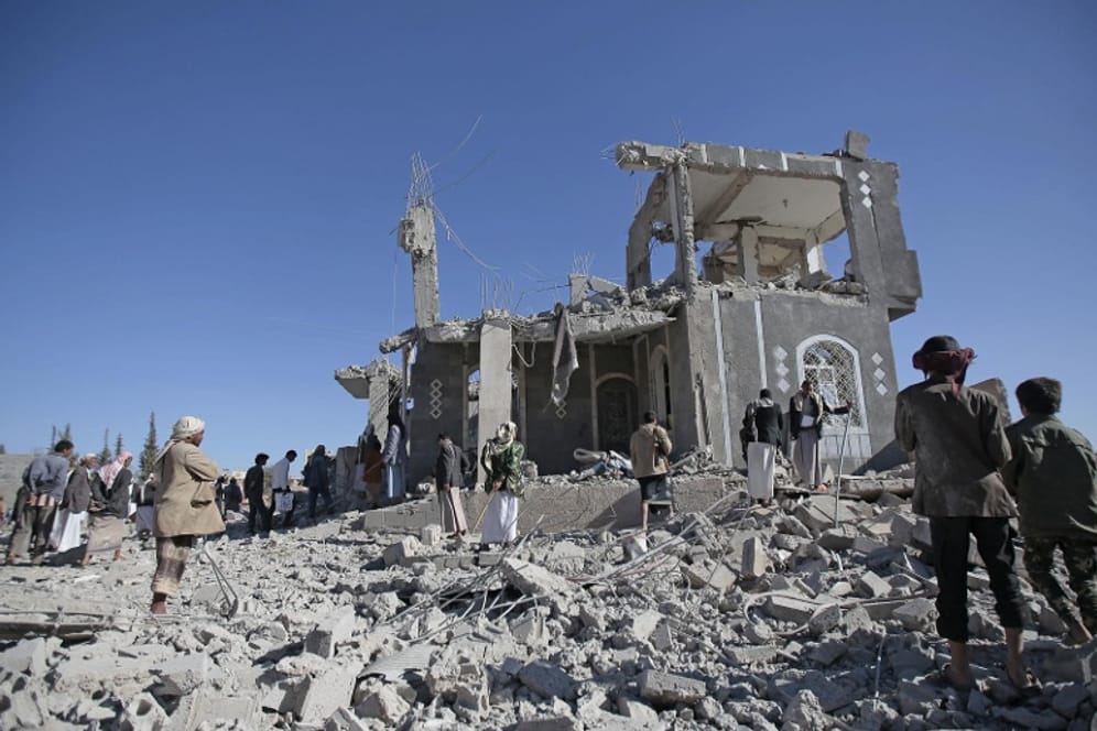 Nach einem Luftangriff im Jemen