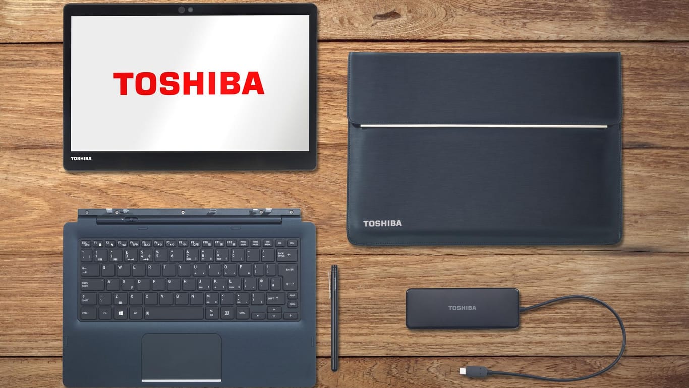 Toshibas neues Detachable-Modell: Der Touch-Monitor lässt sich abnehmen.