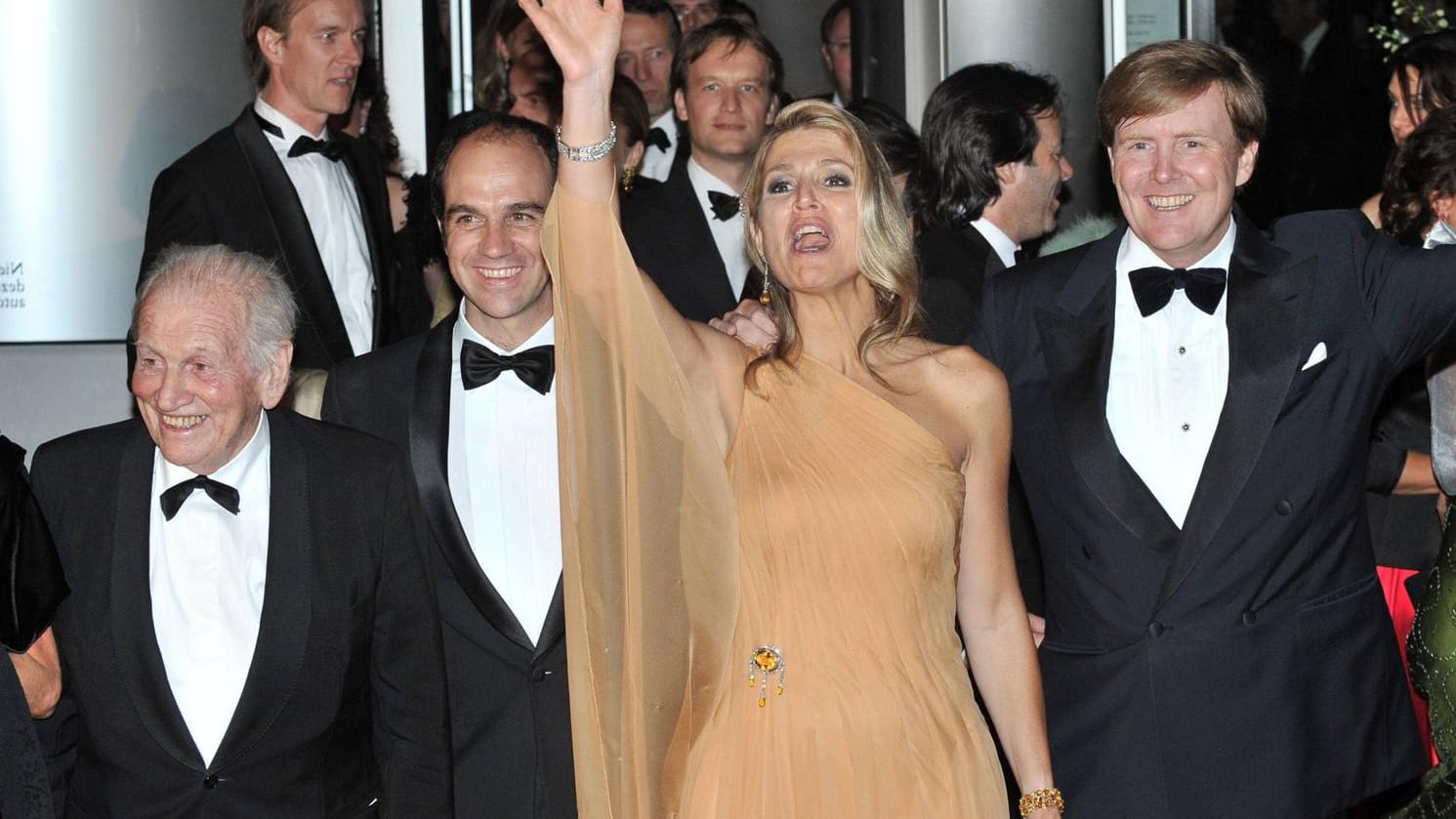 Jorge Zorreguieta (links) an der Seite von Máxima und Willem-Alexander: Zum 40. Geburtstag seiner Tochter im Jahr 2011 durfte er in die Niederlande reisen, zur Inthronisierung seines Schwiegersohnes 2013 wiederum nicht.