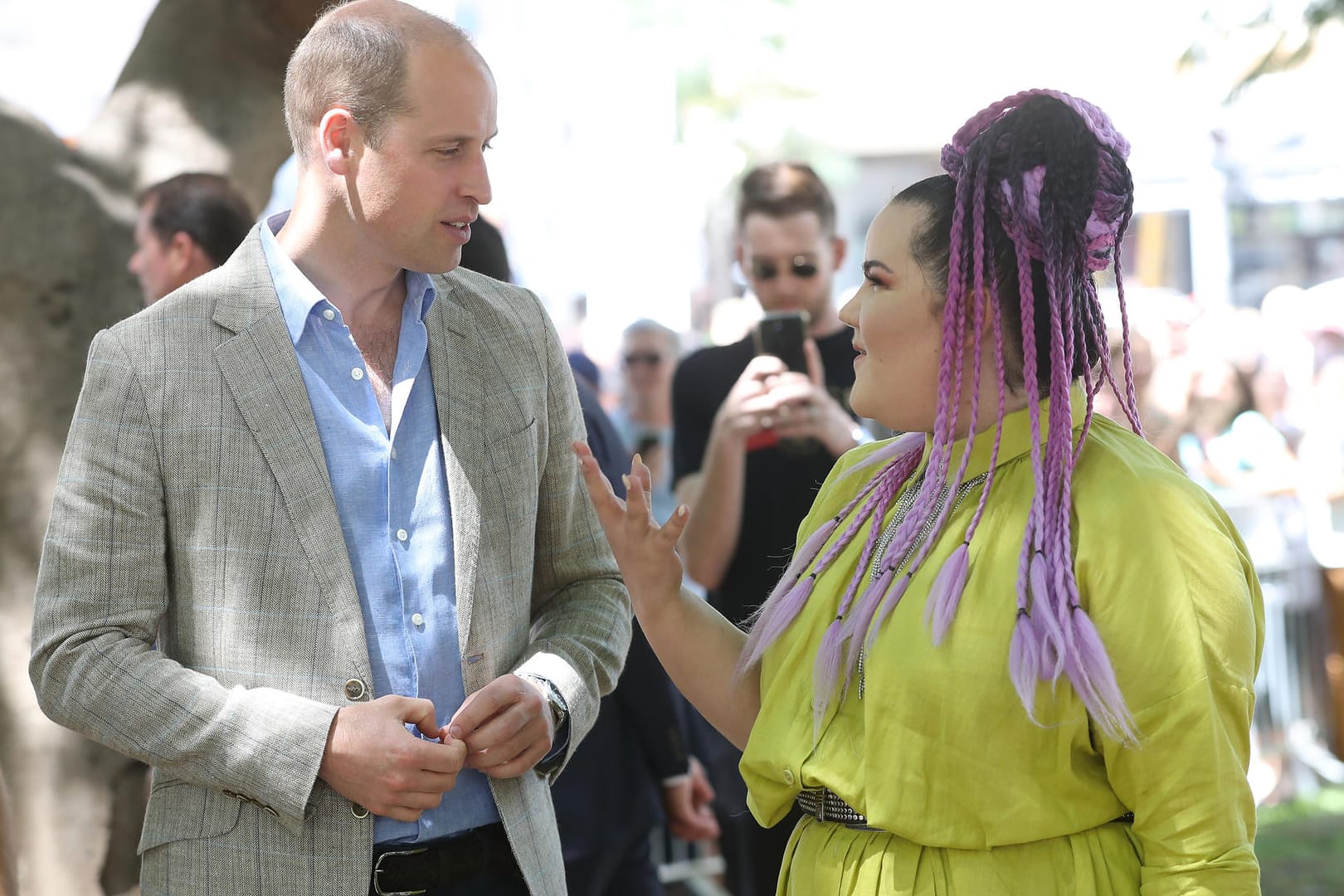 Prinz William und Netta: Die beiden trafen sich Ende Juni in Tel Aviv.