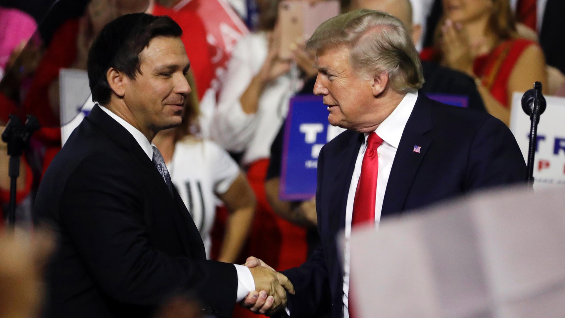 Ron DeSantis und Donald Trump im Wahlkampf