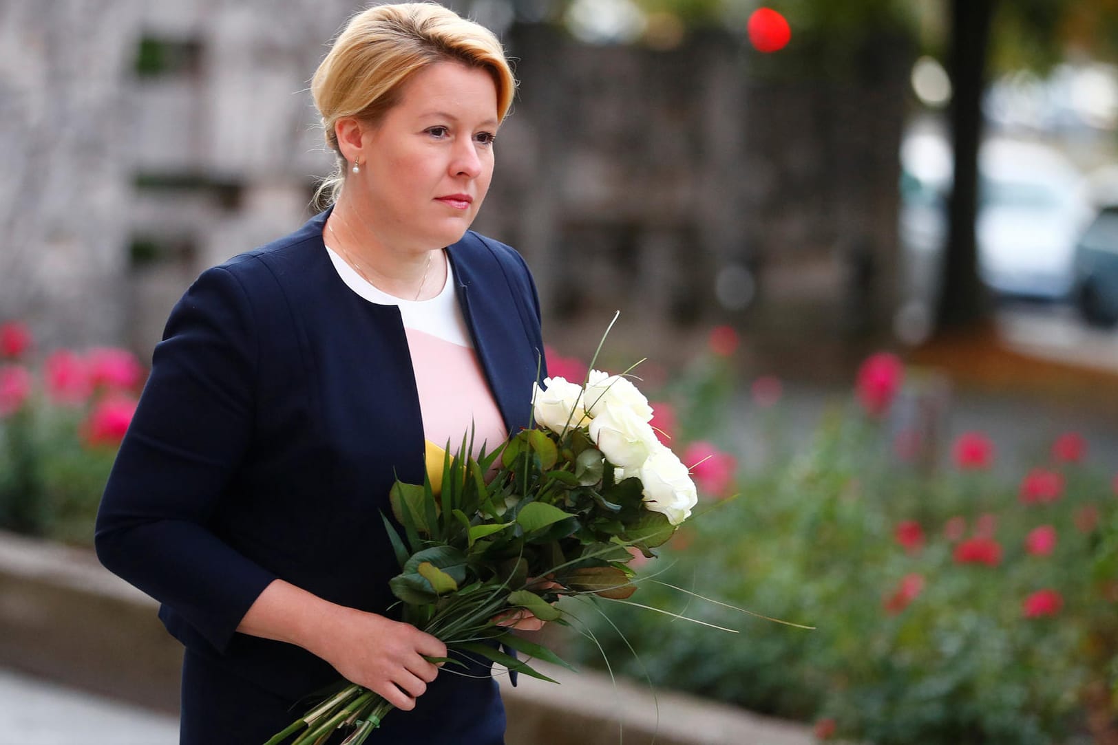 Familienministerin Franziska Giffey (SPD) in Chemnitz: "Mir war klar, dass ich herkommen muss, um zu hören, was Sie brauchen".