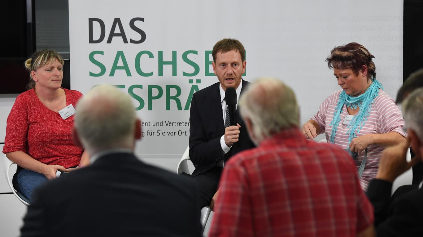 Ministerpräsident Kretschmer beim "Sachsengespräch": Das andere Chemnitz