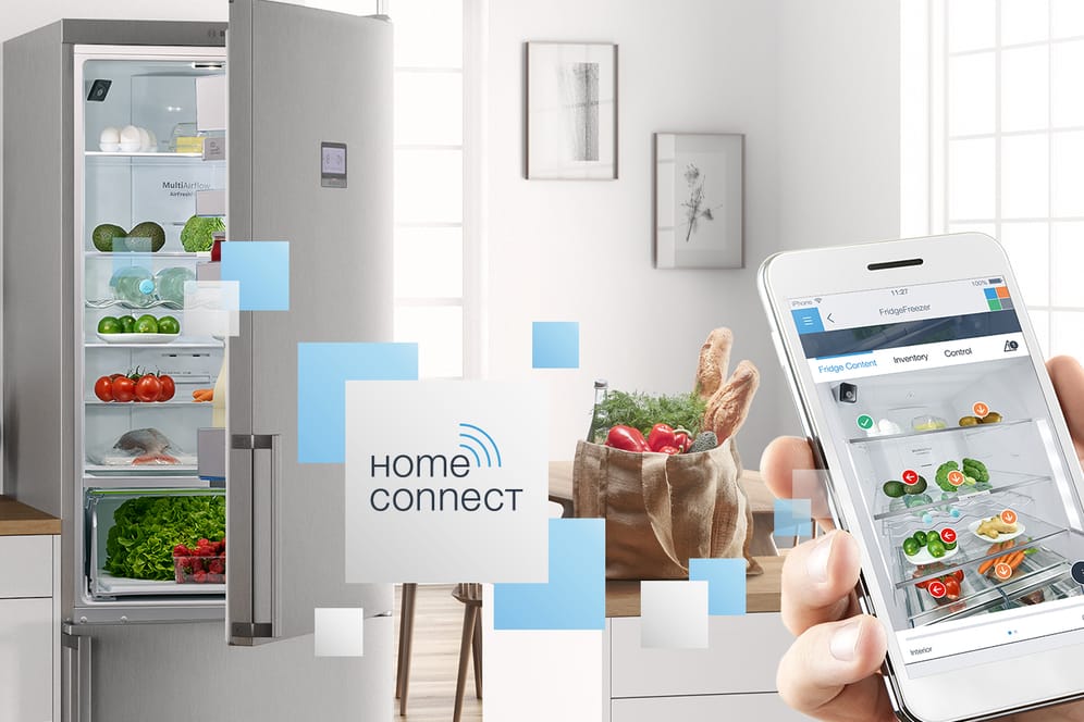Kontrolle über den Kühlschrank via Smartphone: Bosch präsentiert dieses Jahr einen Kühlschrank mit Lebensmittelerkennung auf der IFA.