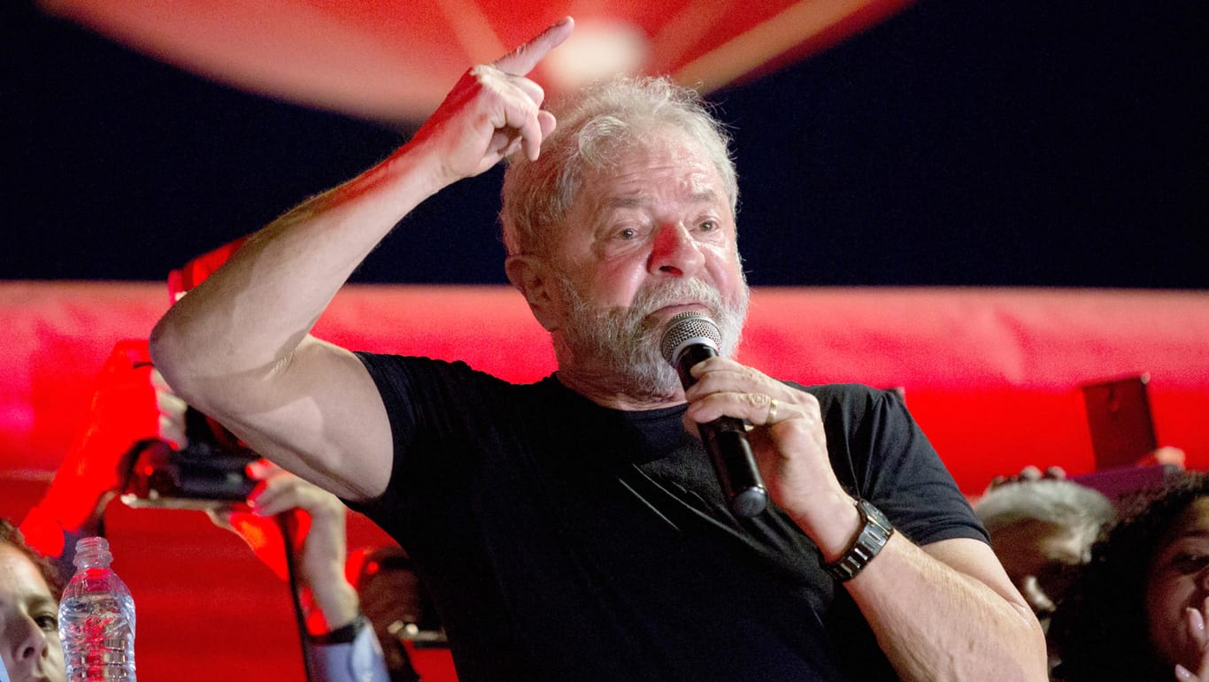 Brasiliens Ex-Präsident Luiz Inácio Lula da Silva: Der frühere Staatschef darf bei der Präsidentenwahl nicht antreten.