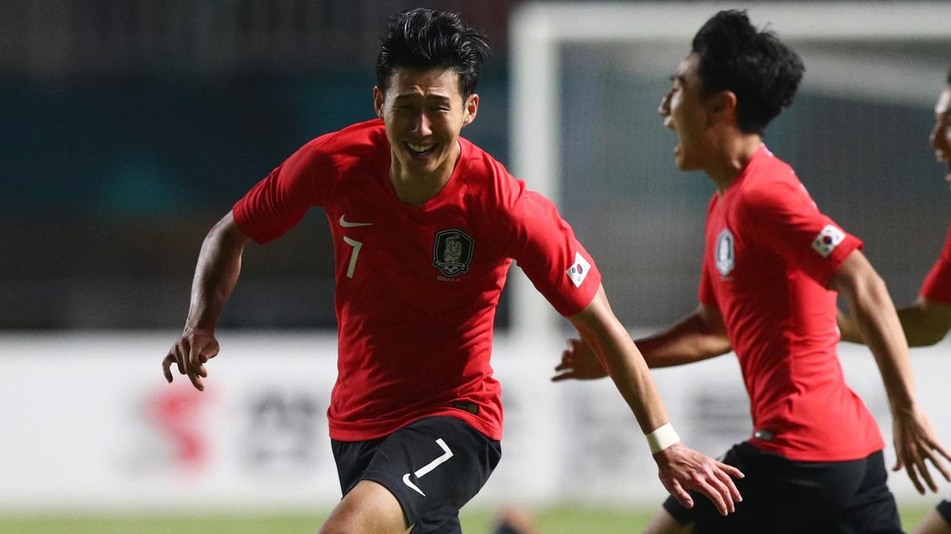 Befreiender Jubel: Heung-Min Son im Spiel gegen Japan.