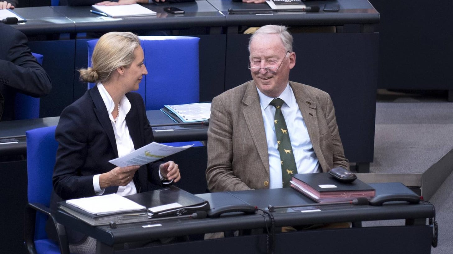 Die AfD-Politiker Alice Weidel und Alexander Gauland: Ihre Partei kann nach den Protesten in Chemnitz in der Wählergunst zulegen. Die AfD-Politiker Alice Weidel und Alexander Gauland: Ihre Partei kann nach den Protesten in Chemnitz in der Wählergunst zulegen.