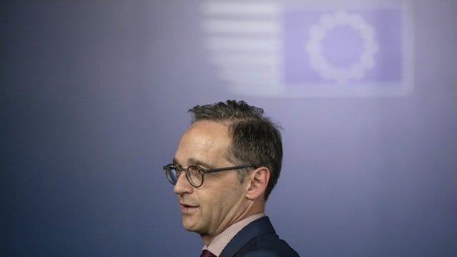 Bundesaußenminister Heiko Maas Mitte Mai bei einem Treffen der europäischen Außenminister in Brüssel. Bundesaußenminister Heiko Maas Mitte Mai bei einem Treffen der europäischen Außenminister in Brüssel.