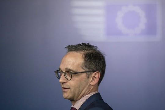 Bundesaußenminister Heiko Maas Mitte Mai bei einem Treffen der europäischen Außenminister in Brüssel.