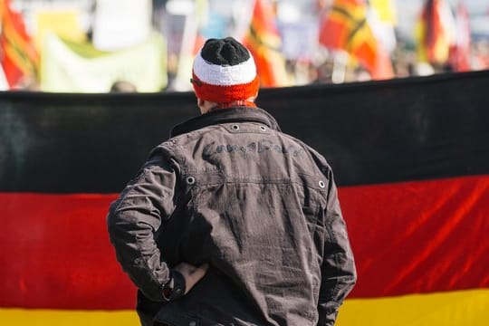 Pegida-Demo in Dresden.