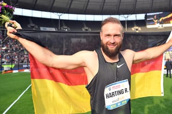 Robert Harting beim ISTAF: Seinen letzten Wettkampf bestritt der Diskus-Star im Berliner Olympiastadion.