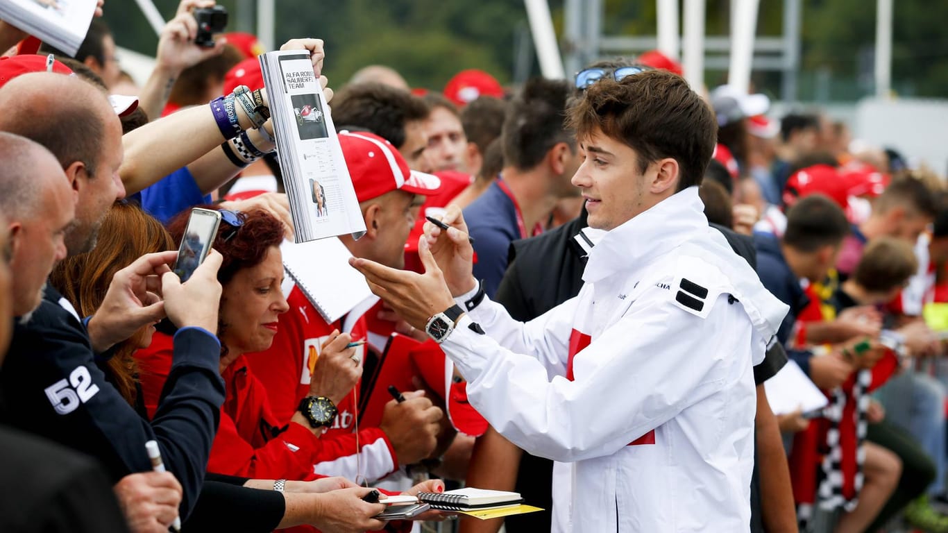 Charles Leclerc in Monza: Das Top-Talent wird als Kandidat bei Ferrari gehandelt.