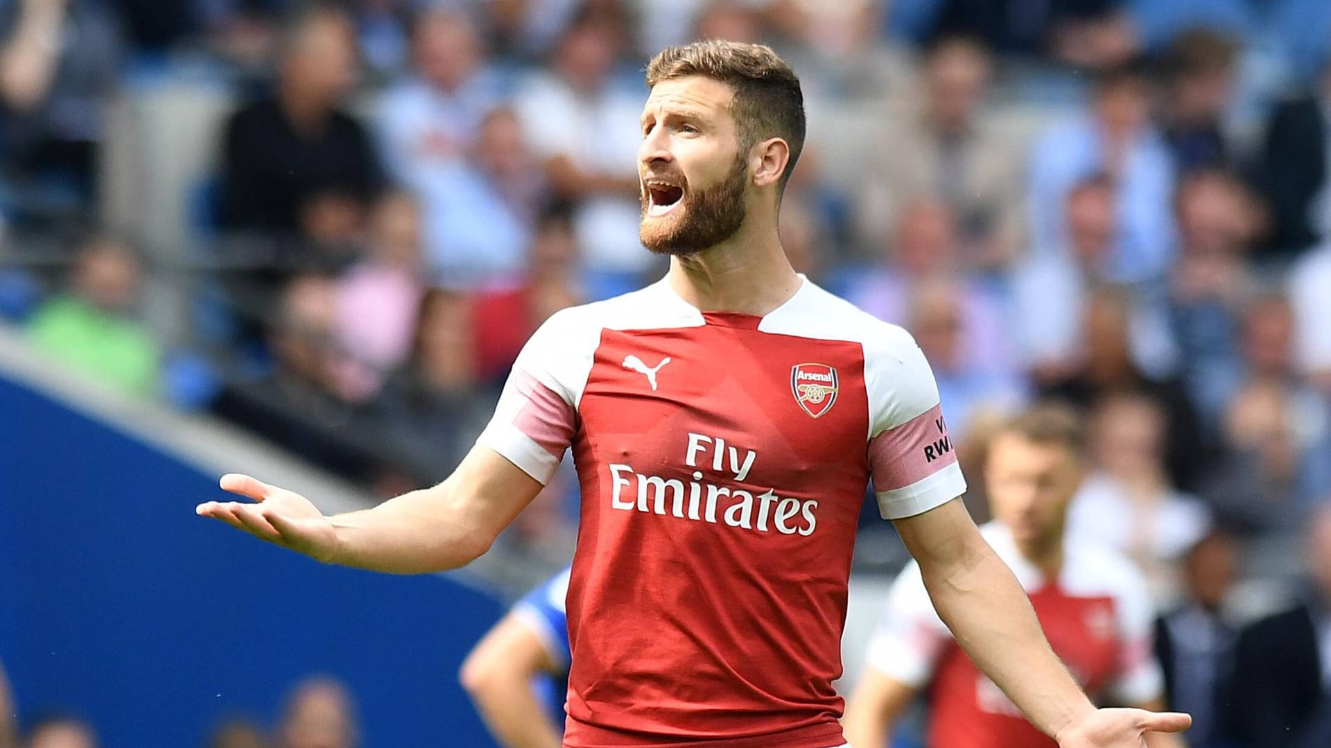 Shkodran Mustafi: Der Arsenal-Verteidiger zeigte nach seinem Treffer die Doppeladler-Geste.