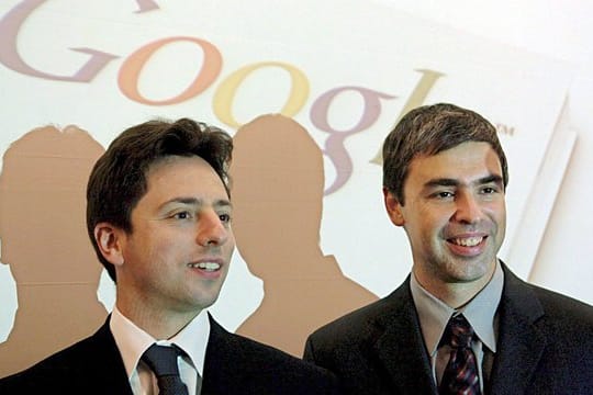 Die erste Version ihrer Suchmaschine entwickelten Sergey Brin (l) und Larry Page 1996.