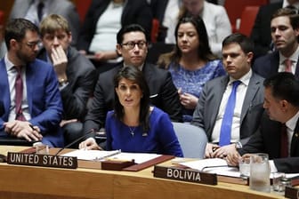 Nikki Haley (M), UN-Botschafterin der USA: "Idlib ist ernst.