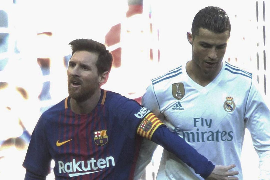 Können nur noch in der Champions League aufeinander treffen: Lionel Messi und Cristiano Ronaldo (r.).