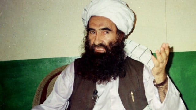 Dschalaluddin Hakkani, afghanischer Islamist, spricht während eines Interviews (Archivbild). Dschalaluddin Hakkani, afghanischer Islamist, spricht während eines Interviews (Archivbild).