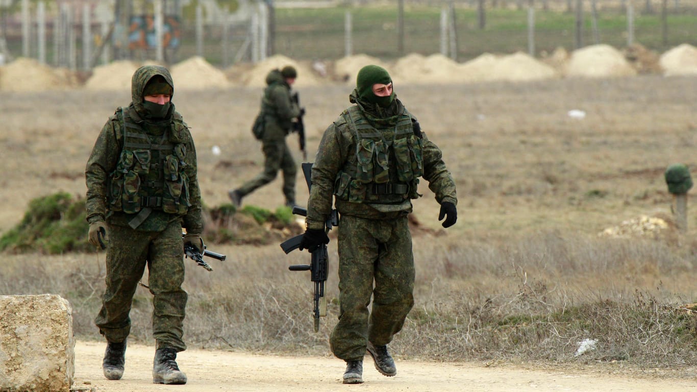 Russische "grüne Männchen" auf der Krim: Russland hat in der Ukraine Soldaten ohne Hoheitsabzeichen zum Einsatz gebracht.