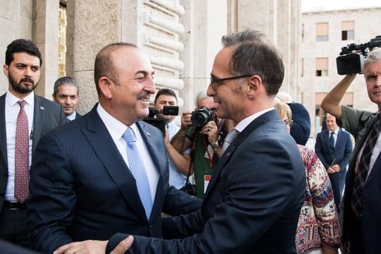 Freundliche Atmosphäre: Außenminister Heiko Maas (r.