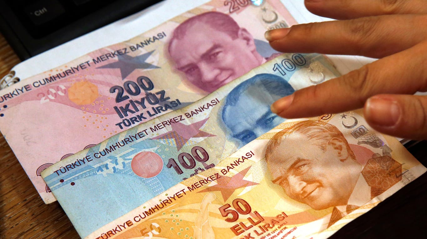 Türkische Lira: Die Lira-Krise treibt die Inflation in der Türkei immer weiter in die Höhe.