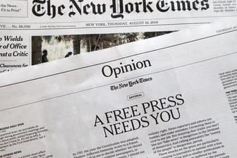 Leitartikel der New York Times mit der Überschrift "A Free Press Needs You" (Eine freie Presse braucht dich).