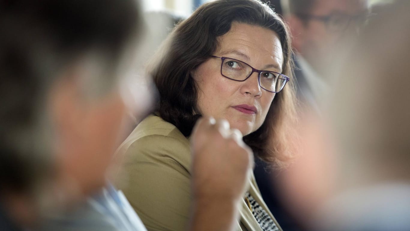 Andrea Nahles, SPD-Vorsitzende: Der klare Kurs fehlt in ihren Ideen von sozialer Politik.