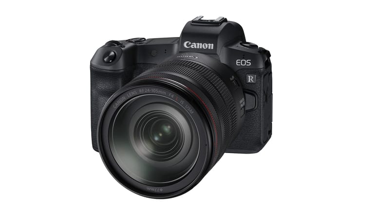 Canons spiegellose Vollformatkamera EOS R. Das Gerät kommt im Oktober in den Handel.