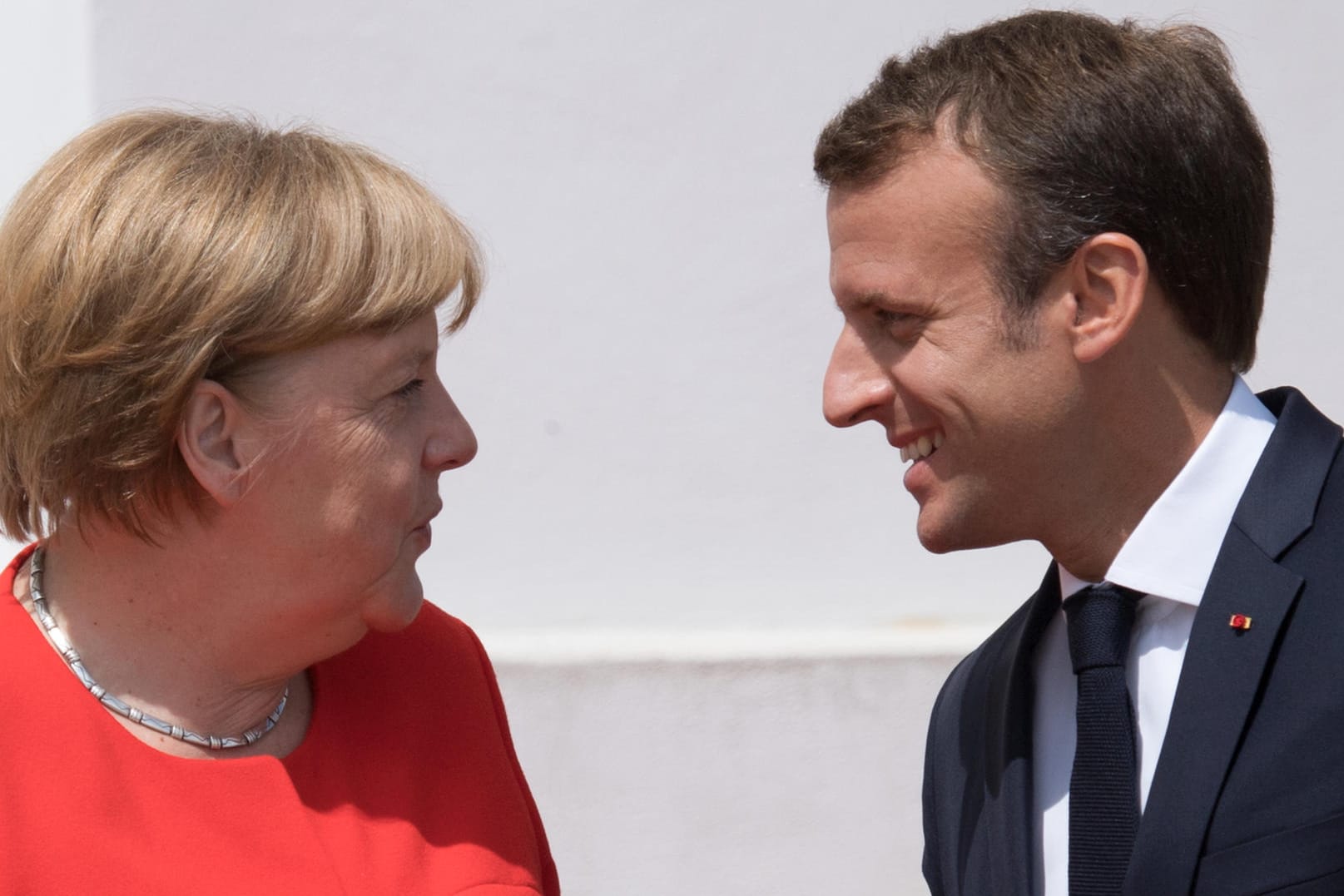 Angela Merkel und Emmanuel Macron: Der französische Präsident trifft heute auf Bundeskanzlerin.