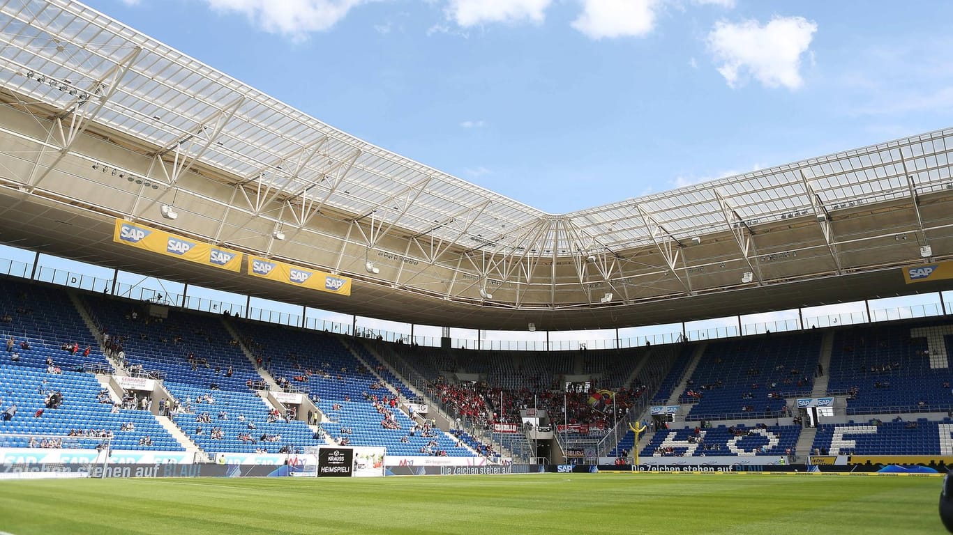 Die Rhein-Neckar-Arena in Sinsheim: Hier spielt die deutsche Nationalmannschaft am Sonntag gegen Peru.